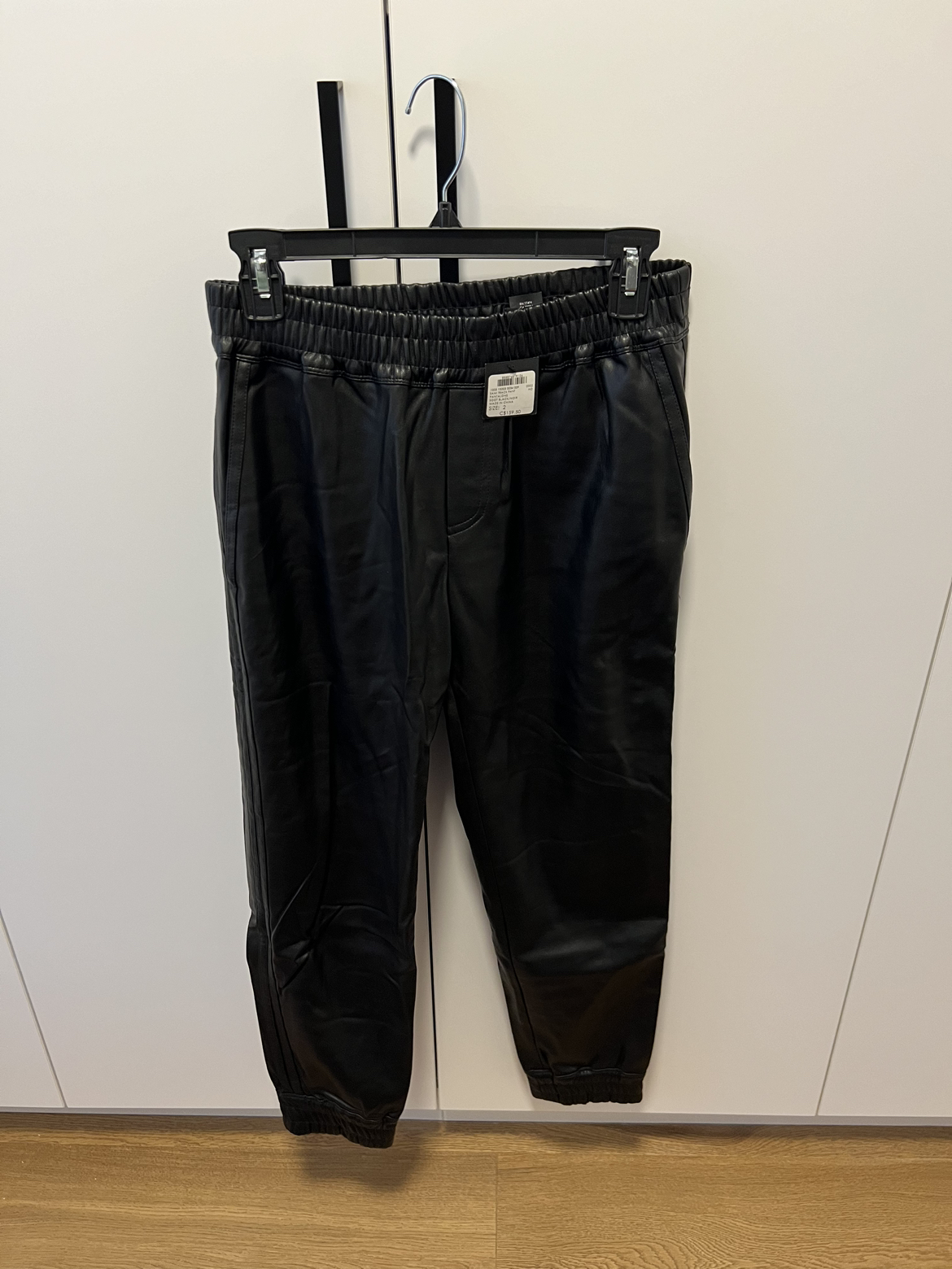 Club Monaco Leather Joggers