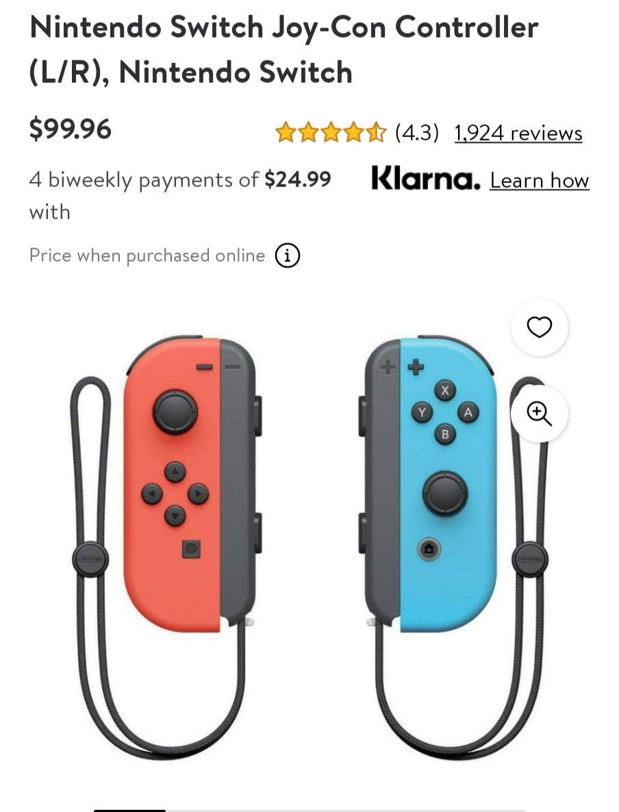 Nintendo Switch Joy Con Controller - photo 4