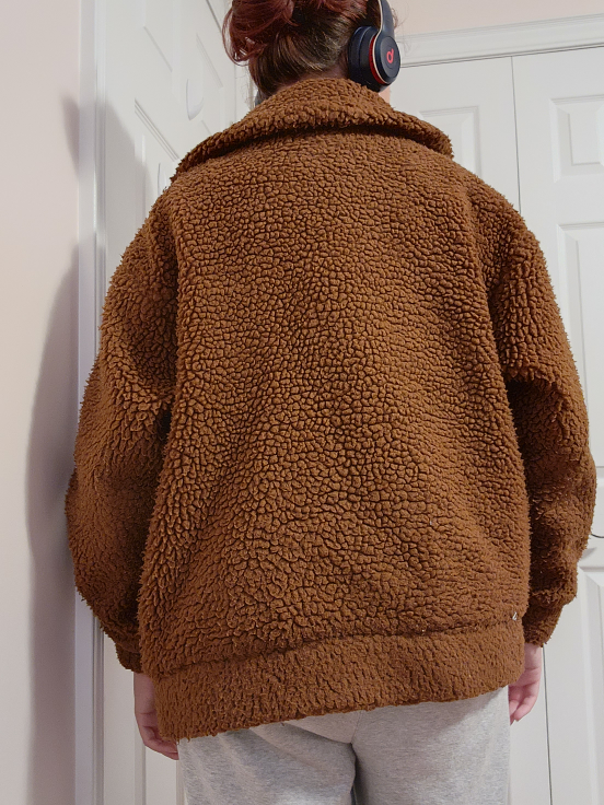 Garage® brown teddy pixie jacket image indicator(3)
