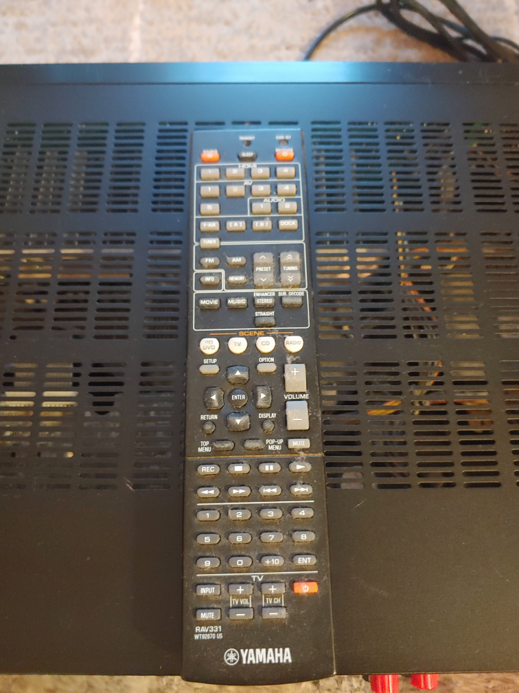 Yamaha RX V371 HDMI receiver and 5.1 speaker set up image indicator(10)