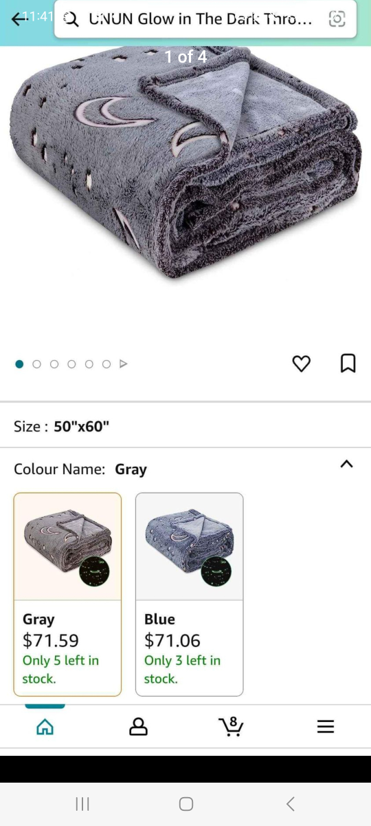 brand new glow in the dark blanket thumbnail