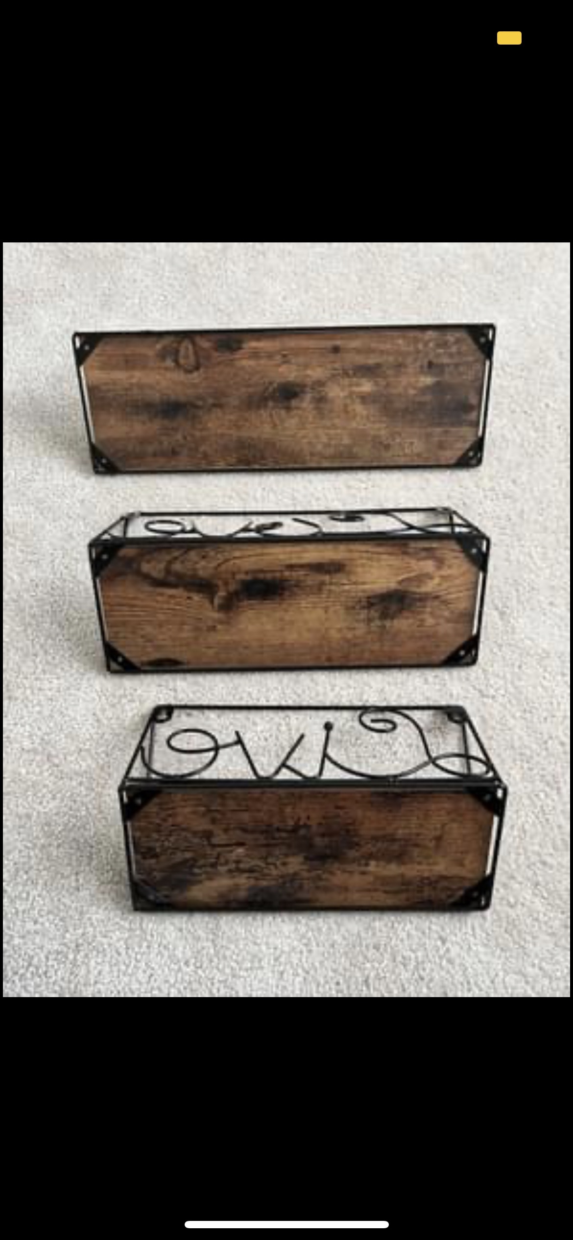 ❄️ 3 wall shelves “Live Laugh Love” - photo 5