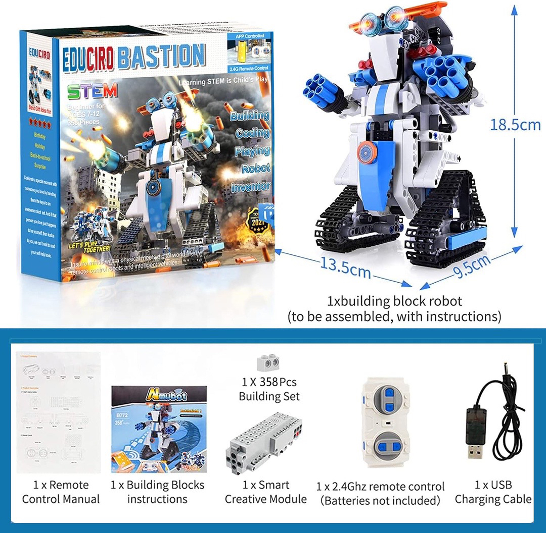 Robot building toys w/ remote control & APP programmable robots - photo 2