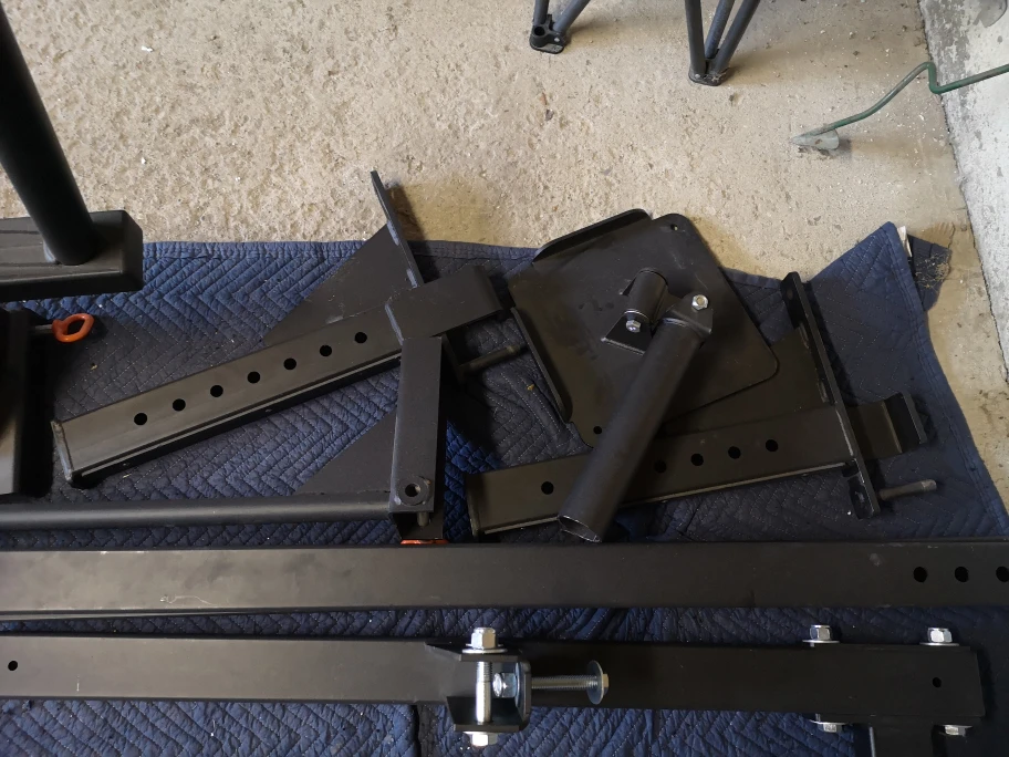 Half squat rack with dip bar and landmine attachment image indicator(2)