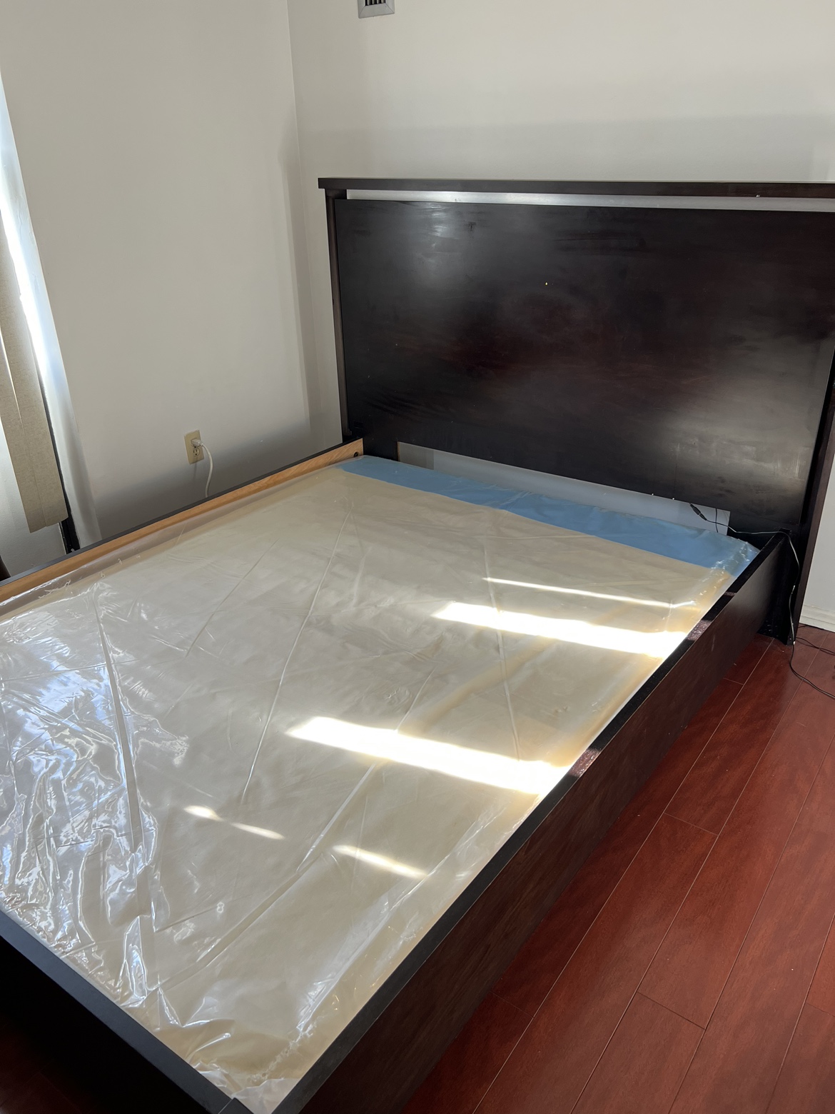 Queen Tempurpedic Bed Frame with matching Chest of Drawers