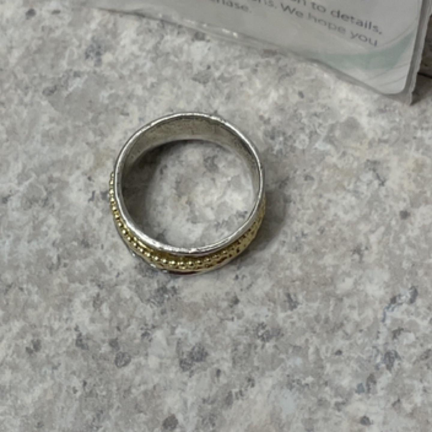925 sterling silver spinner/meditation ring - photo 4