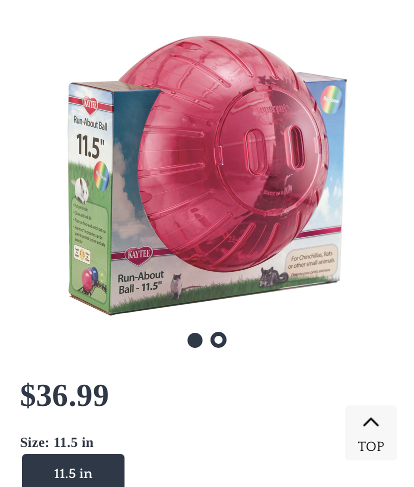 Kaytee Run-About Exercise Ball PINK  for small rodents image indicator(4)