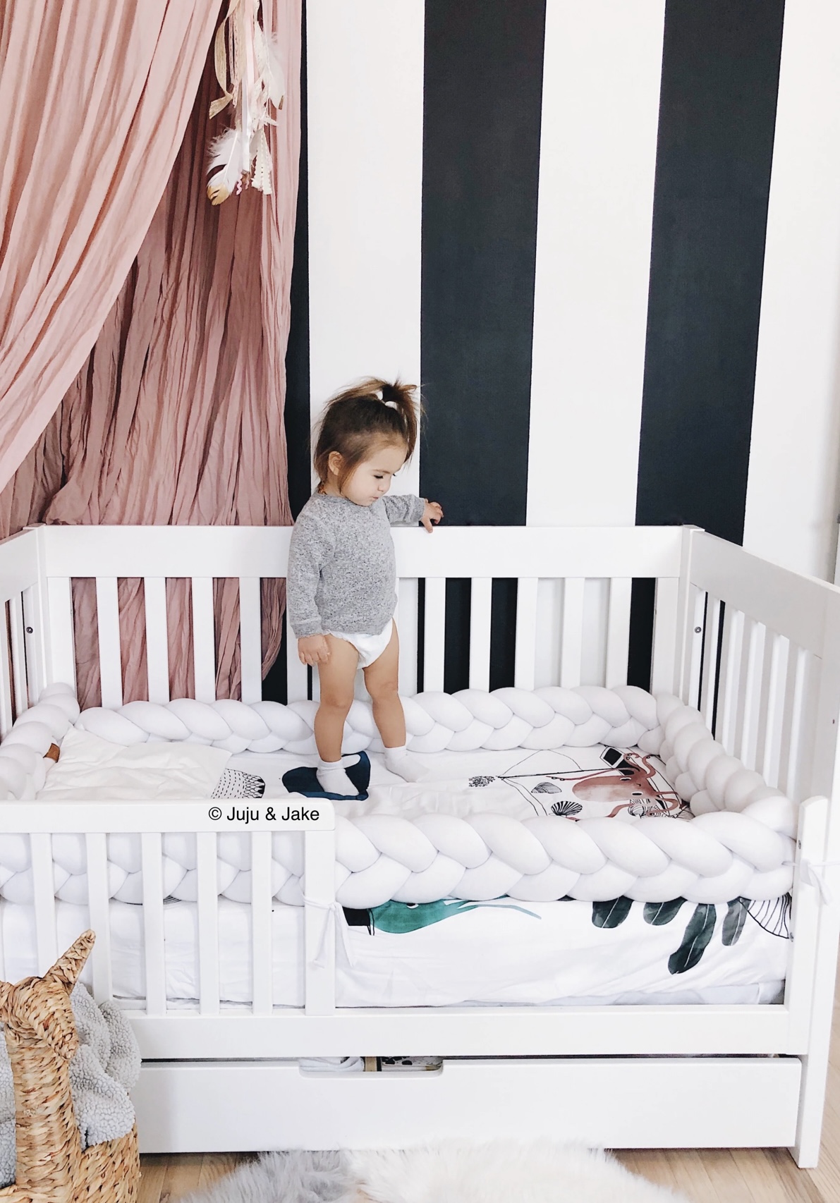 JUJU & JAKE BRAIDED CRIB BUMPER - photo 2