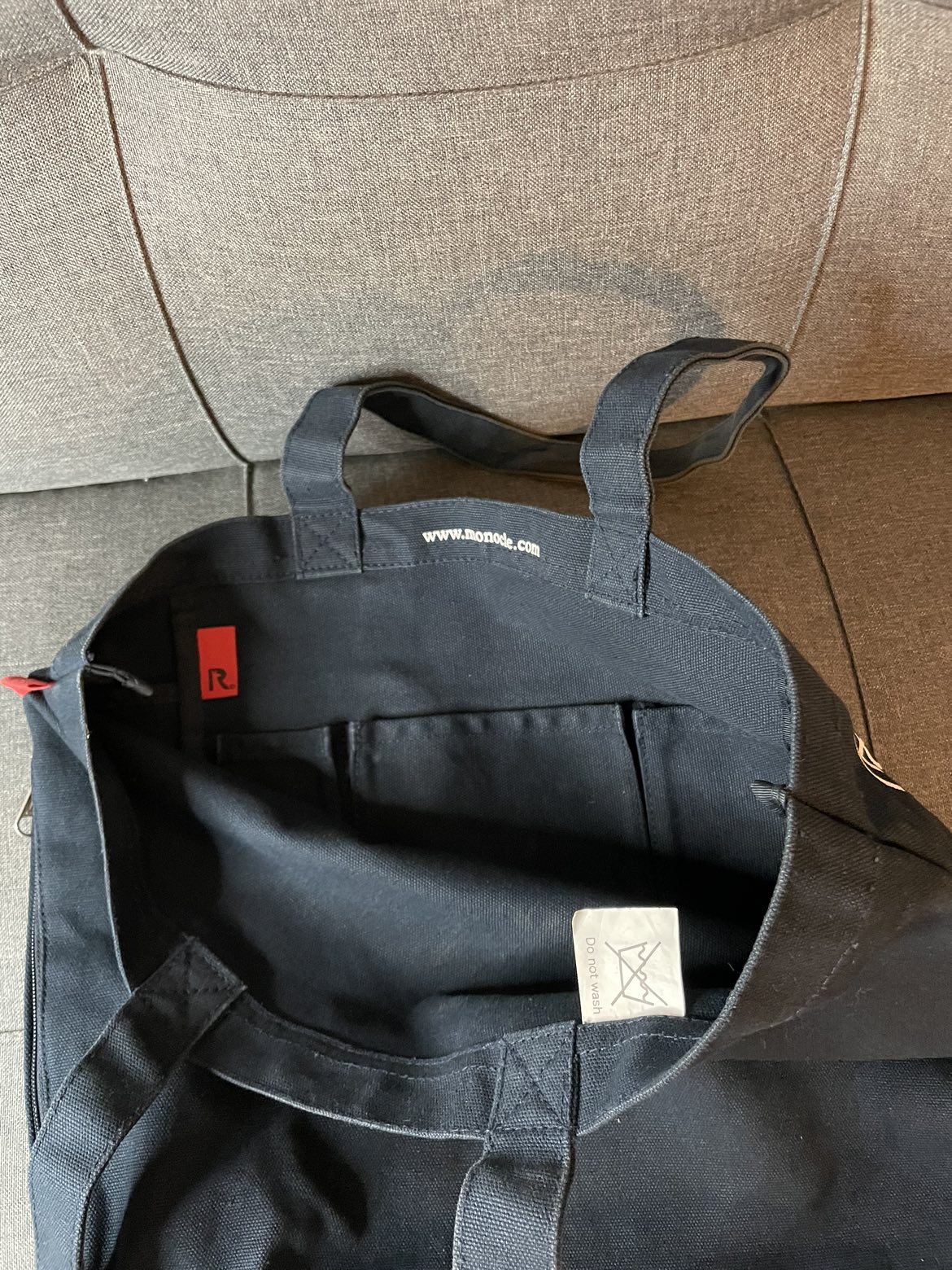 Monocle Navy Blue Tote Bag image indicator(5)