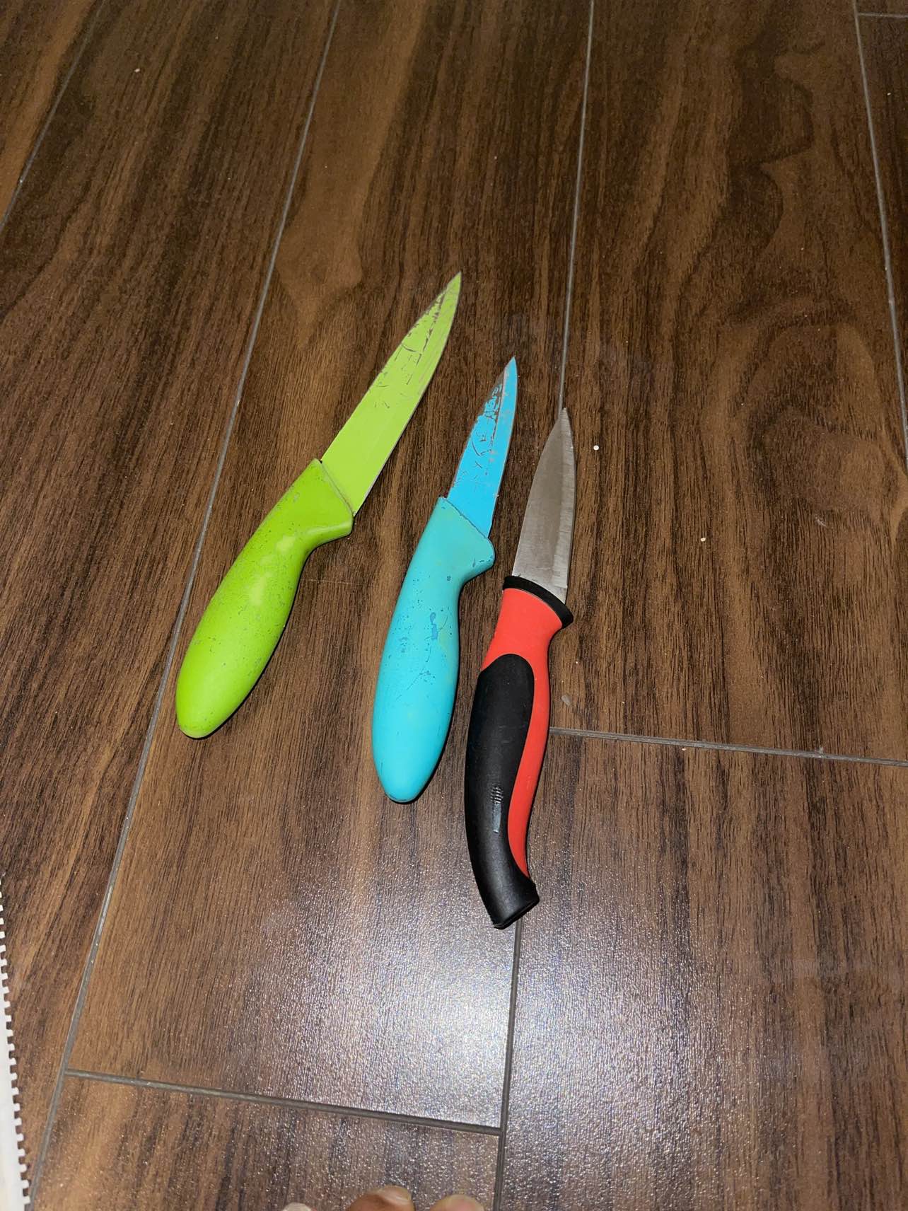 Three small sized knives