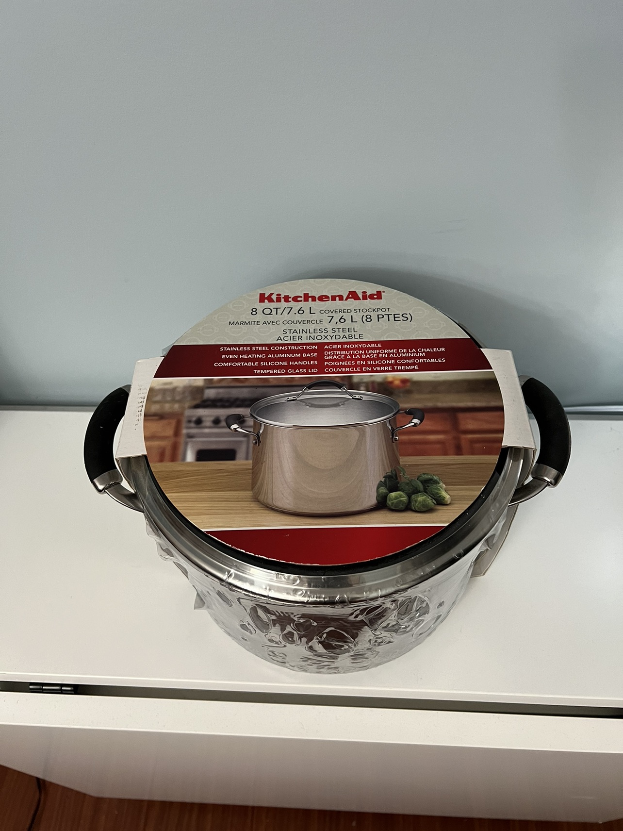 Brand New Sealed Kitchen Aid Cooking Pot 8qt,7.6L - photo 2