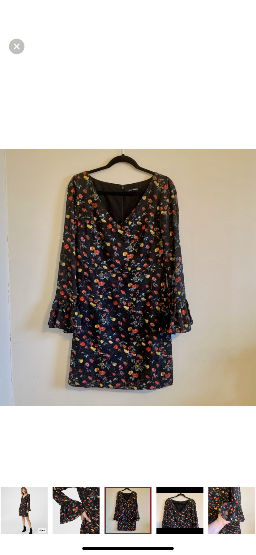 Club Monaco Floral Textured "Gustano" dress image indicator(3)