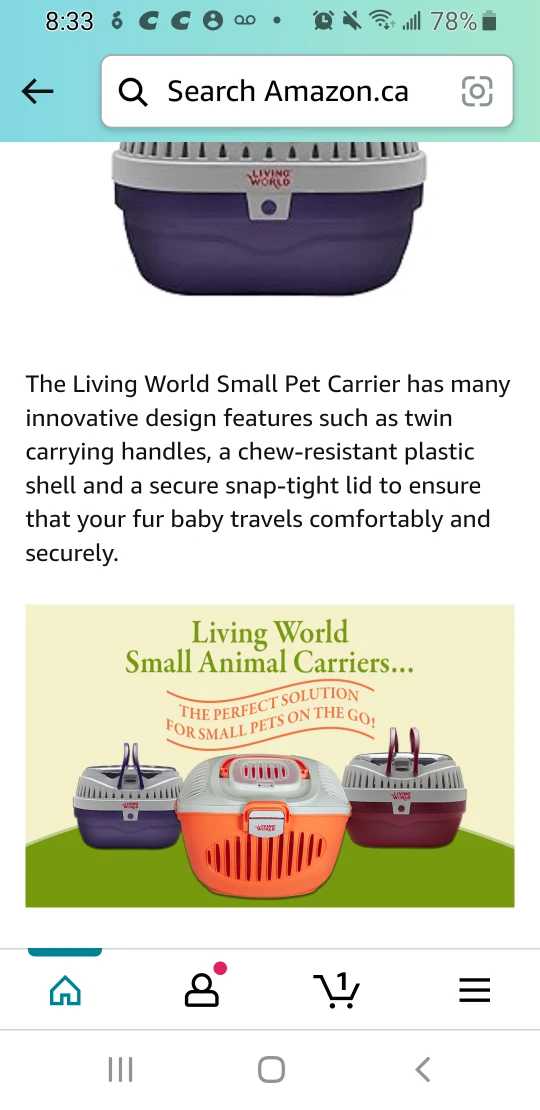 🐹 🐰 🐭 Portable Animal Pet Carrier image indicator(10)