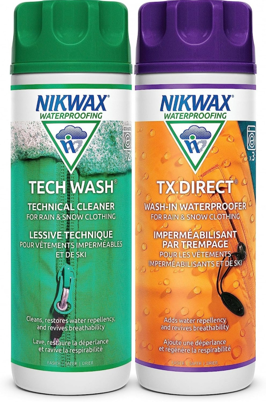 Nikwax Hardshell Cleaning and Waterproofing Duo-Pack