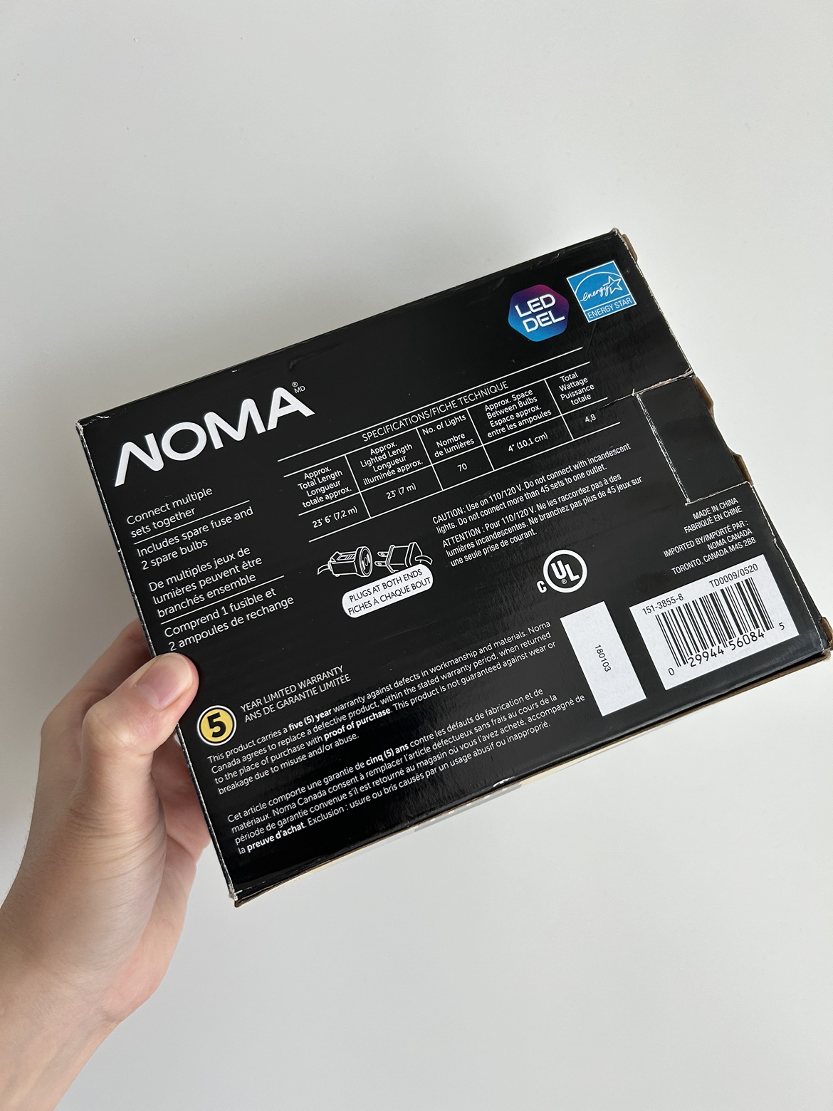 Indoor/Outdoor Lightings Warm/White 7.2meters Christmas Lights image indicator(5)