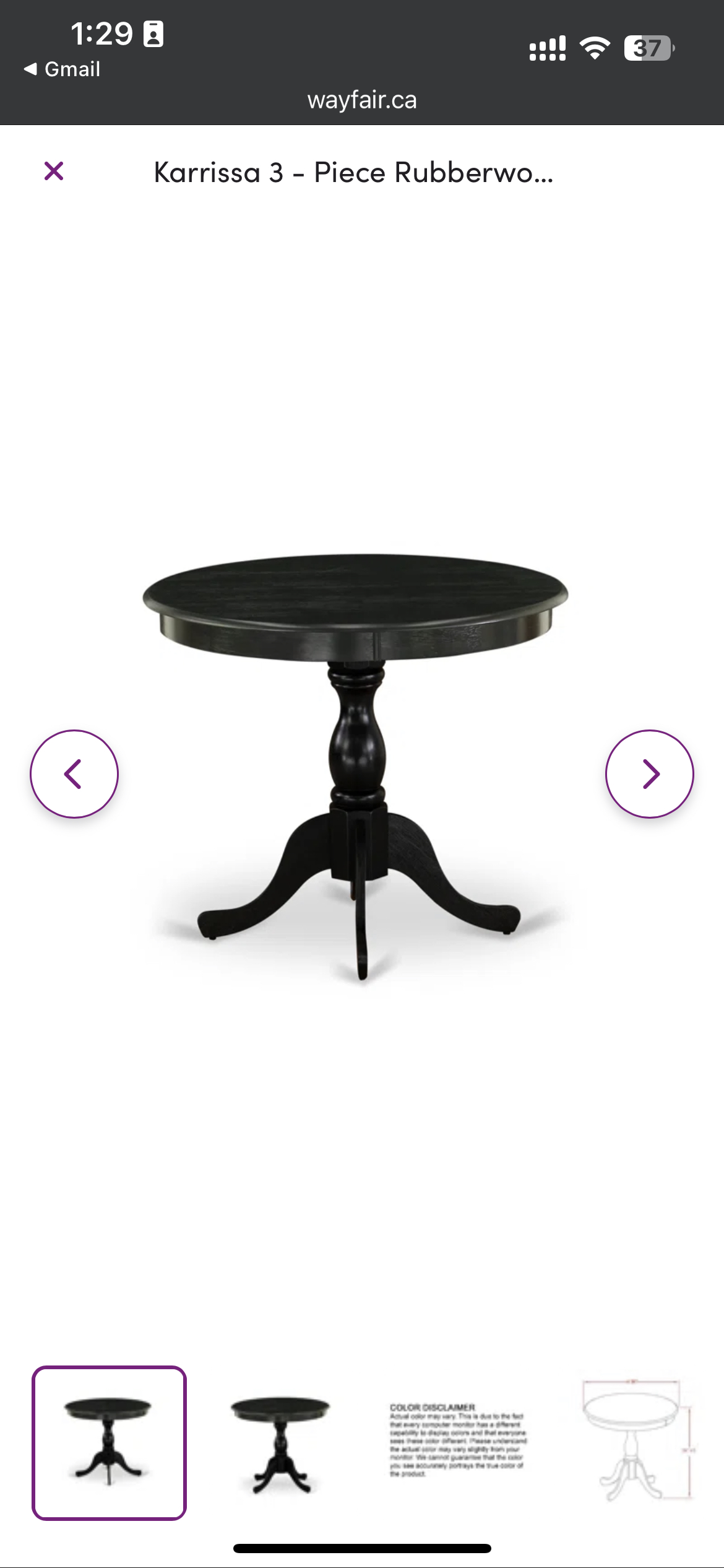 Dining table head 36” #sellingspree