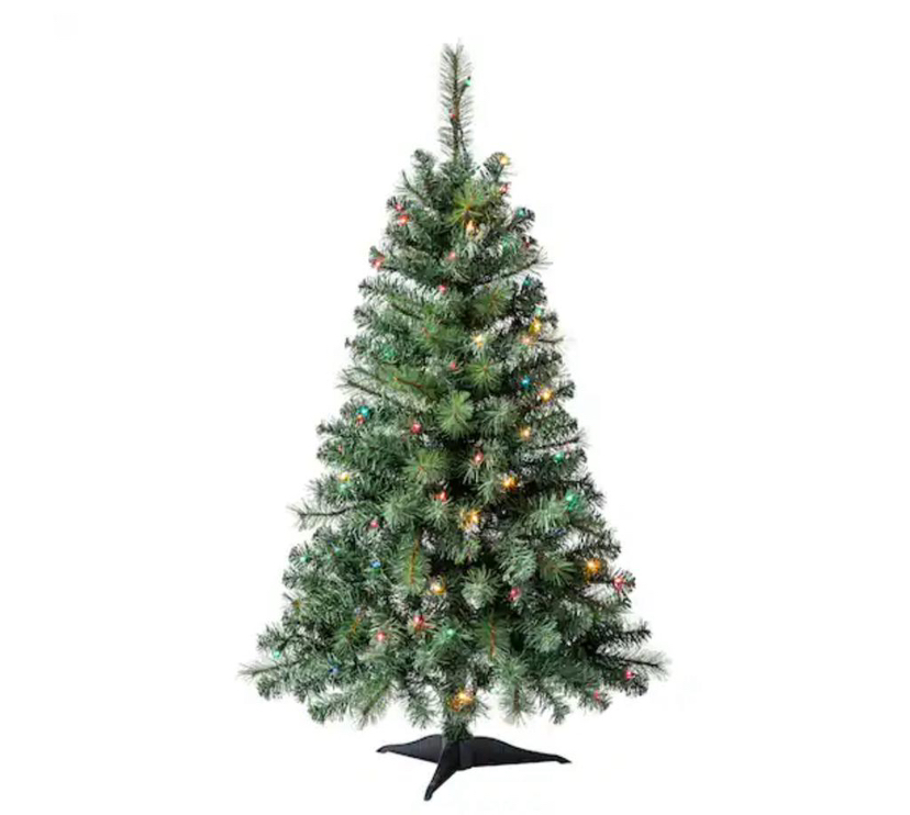 4ft. Pre-Lit Pine Artificial Christmas Tree, by Ashland