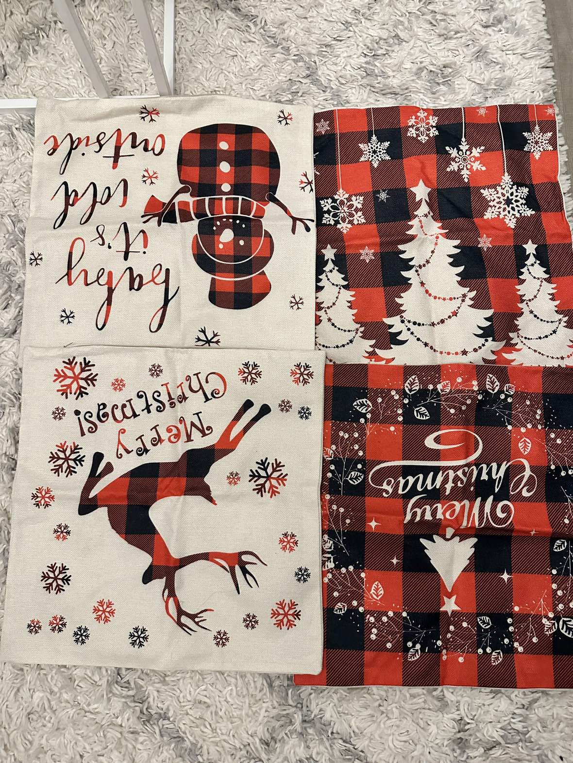 Throw pillow covers x4