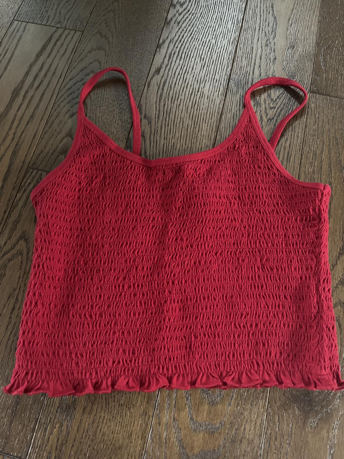 Red crop top from hollister