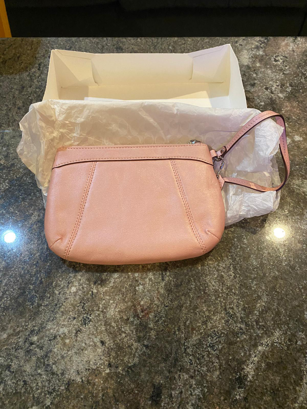 Light Pink Coach wristlet image indicator(2)