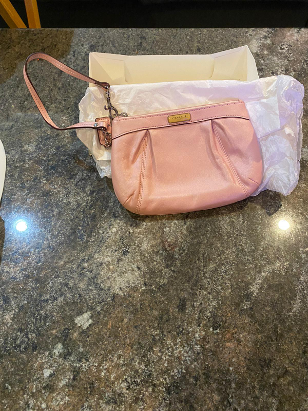 Light Pink Coach wristlet image indicator(3)