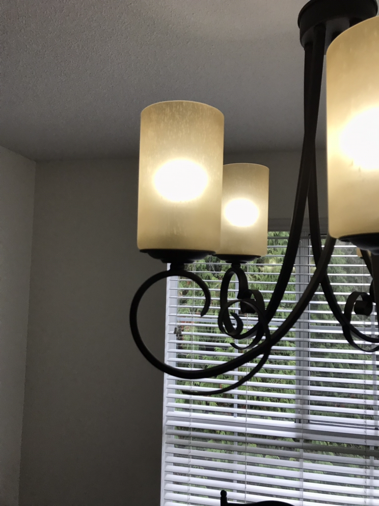 5 light Chandelier  #freecycle - photo 2