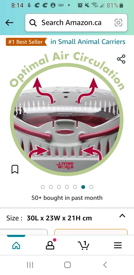 🐹 🐰 🐭 Portable Animal Pet Carrier image indicator(7)
