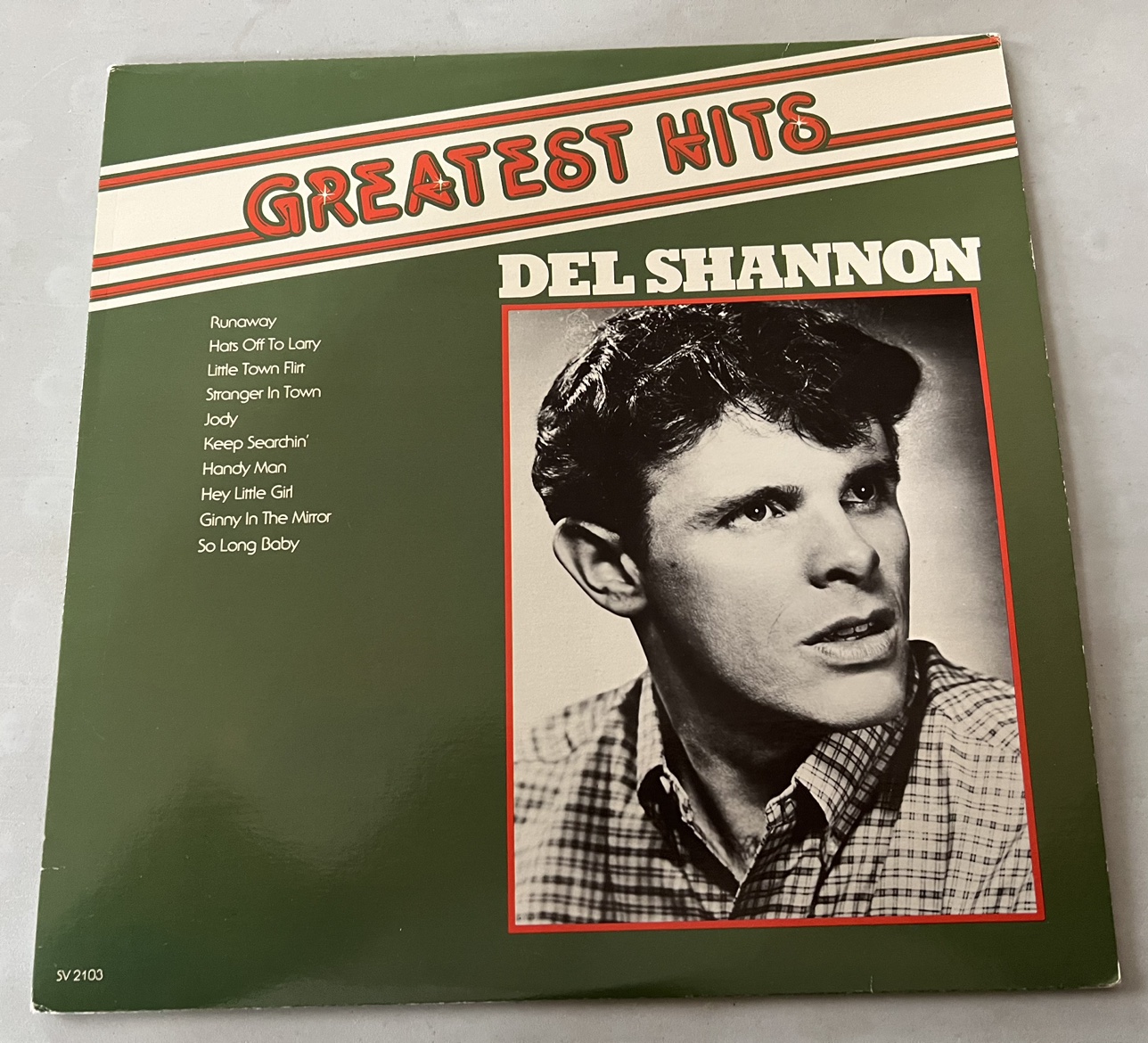 Vinyl Record Del Shannon Greatest Hits thumbnail