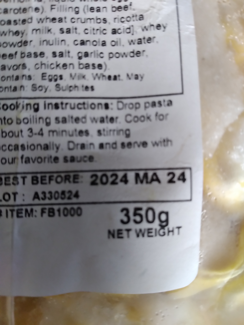 #freecycle Tortellini Beef image indicator(2)