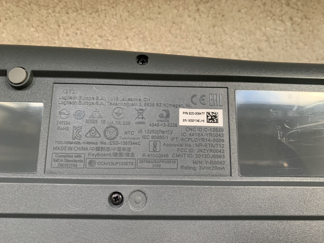 #freecycle logitech KM270 keyboard mouse combo💝 image indicator(2)