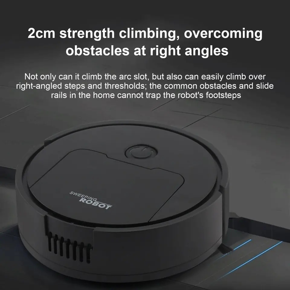 Robot Vacuum Cleaner Mini Rechargeable Suction Floor Sweeper image indicator(2)