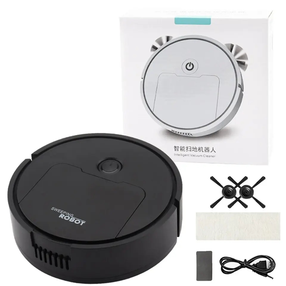 Robot Vacuum Cleaner Mini Rechargeable Suction Floor Sweeper image indicator(5)