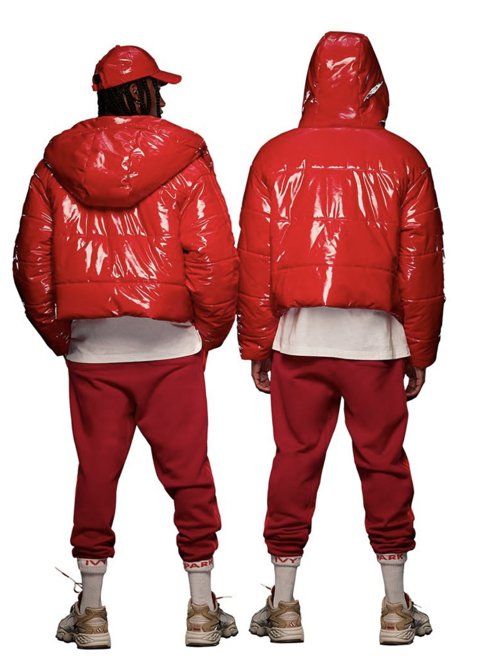 New with tags Ivy Park adidas red puffer Large image indicator(10)