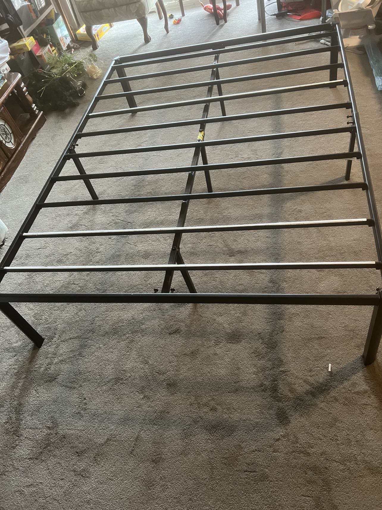 Queen size mattress ( thick 7 inch) with sturdy bed frame - photo 5