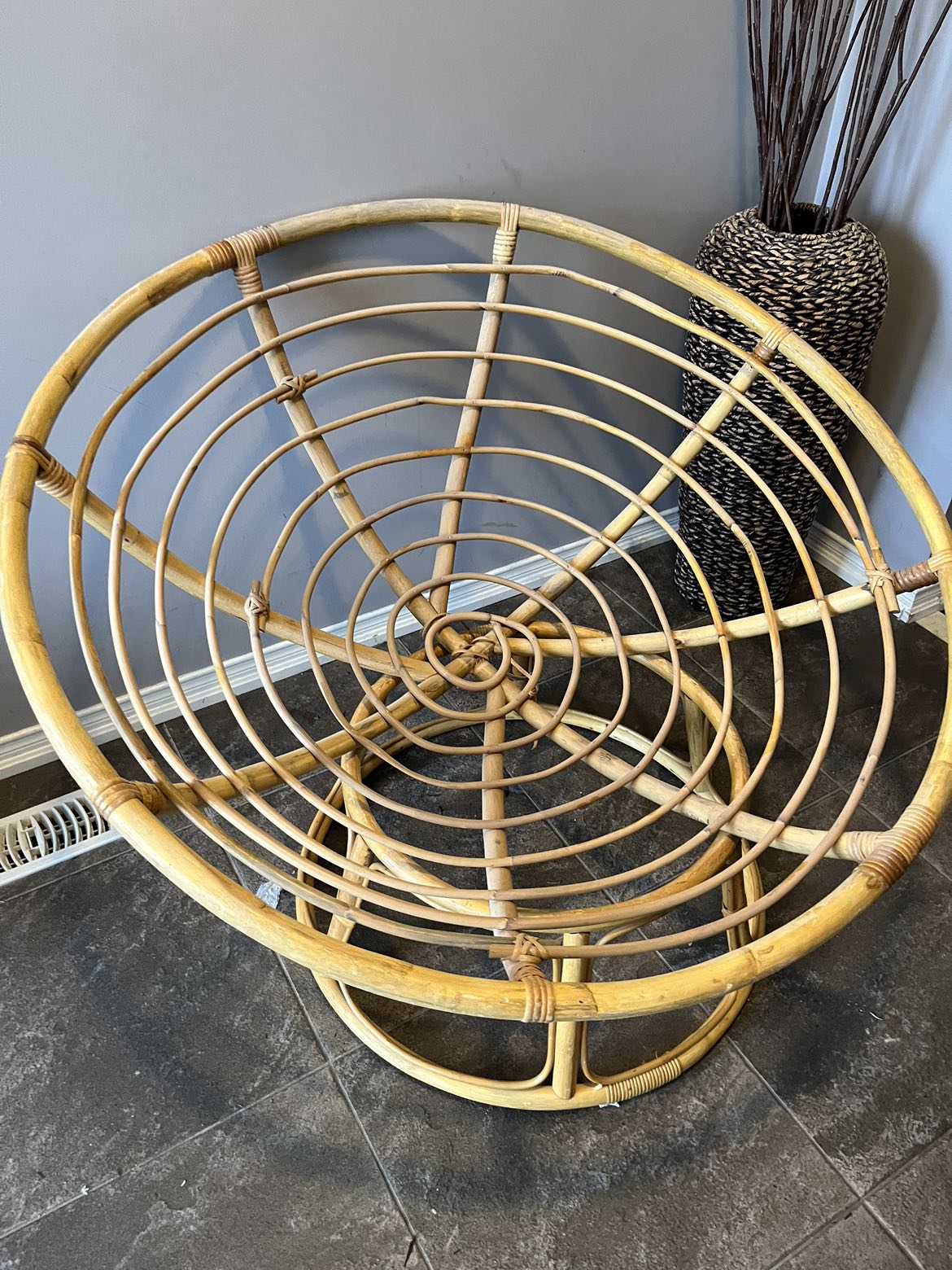 Rattan papasun chair frame