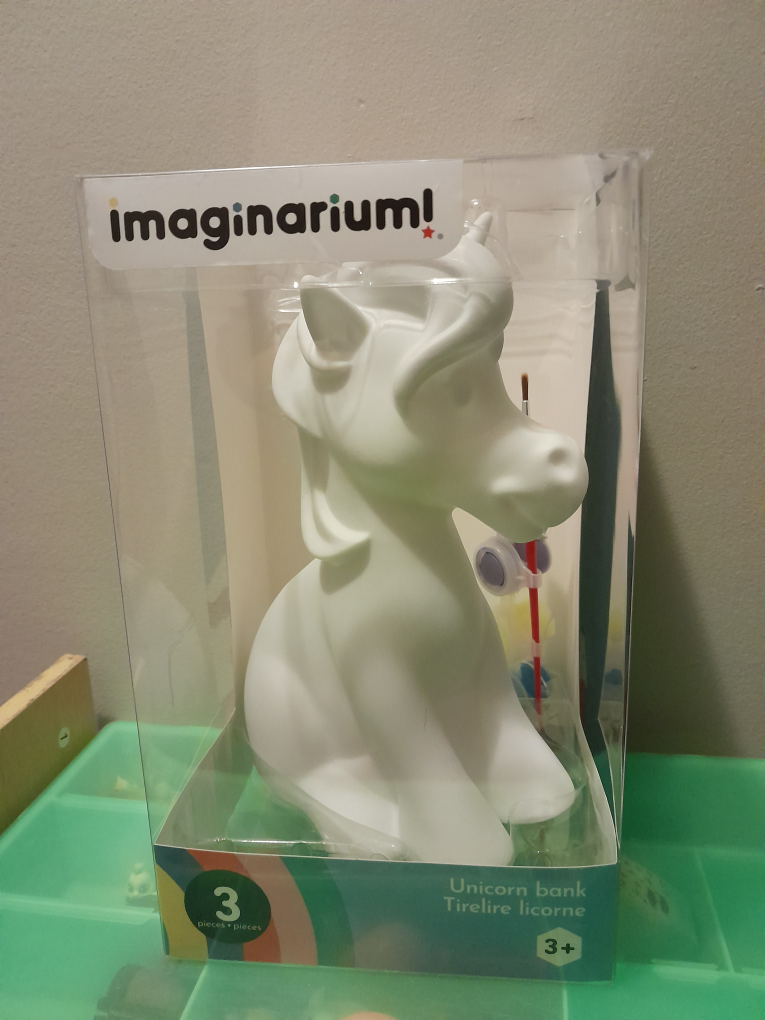 unicorn paint piggy bank new