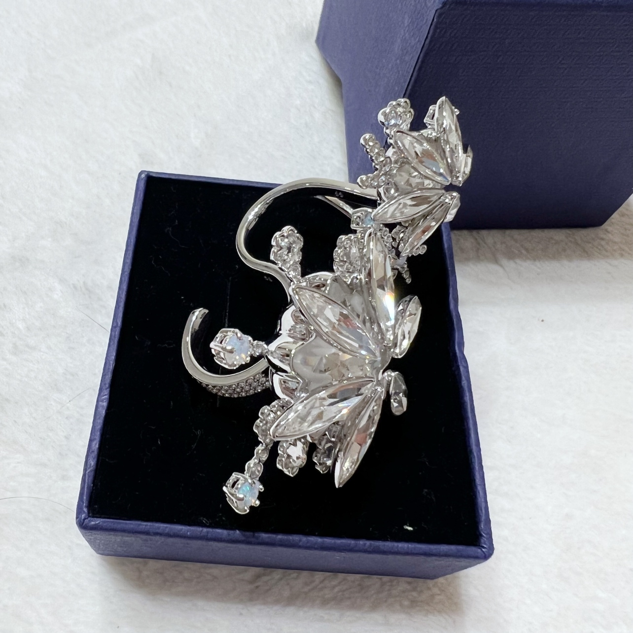 NEW Swarovski Double Finger Ring - photo 5