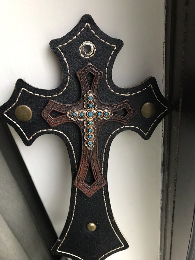 Leather cross