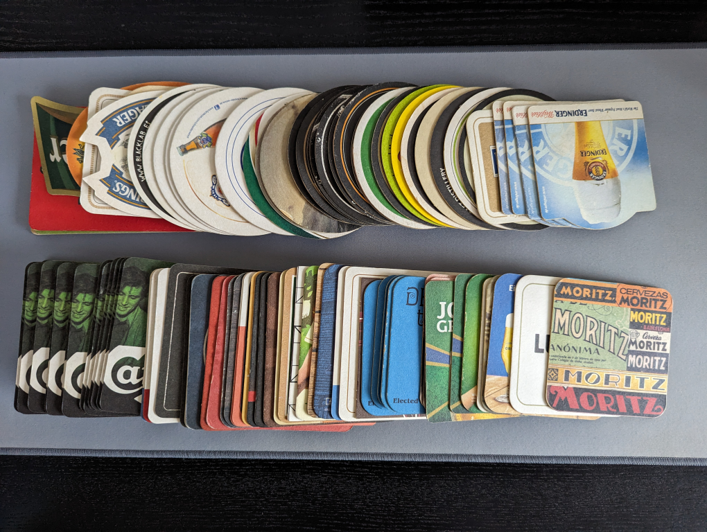 Assorted bar coasters thumbnail