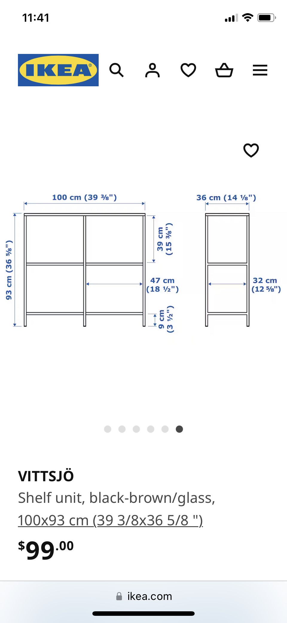 Vittsjo IKEA 3 tiers shelving - photo 3