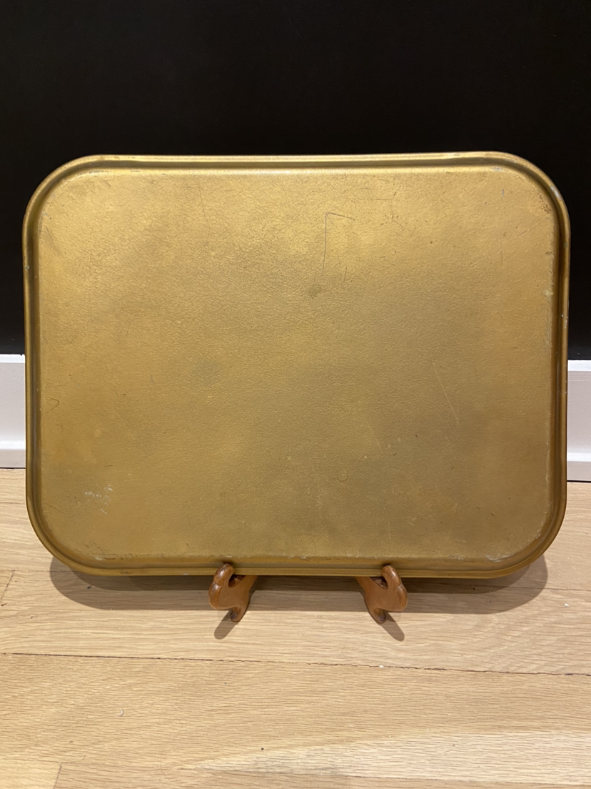 Hand Painted Blue MCM Tray image indicator(4)