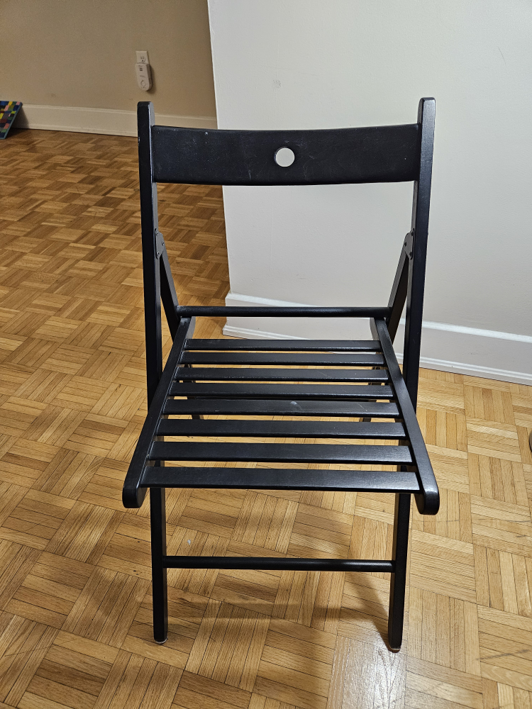 Ikea Folding Wood Chairs - set of 2 - photo 2