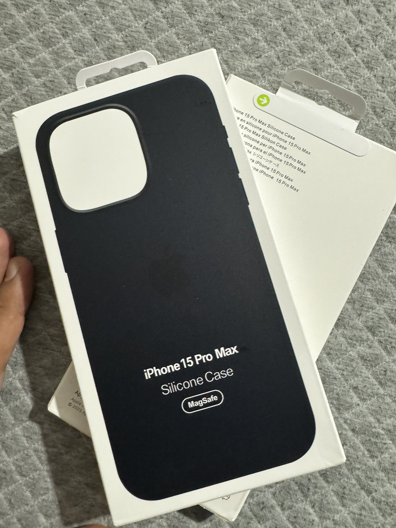 iPHONE 15 PRO MAX || ORIGINAL MAGSAFE CASE || BLACK || COVER