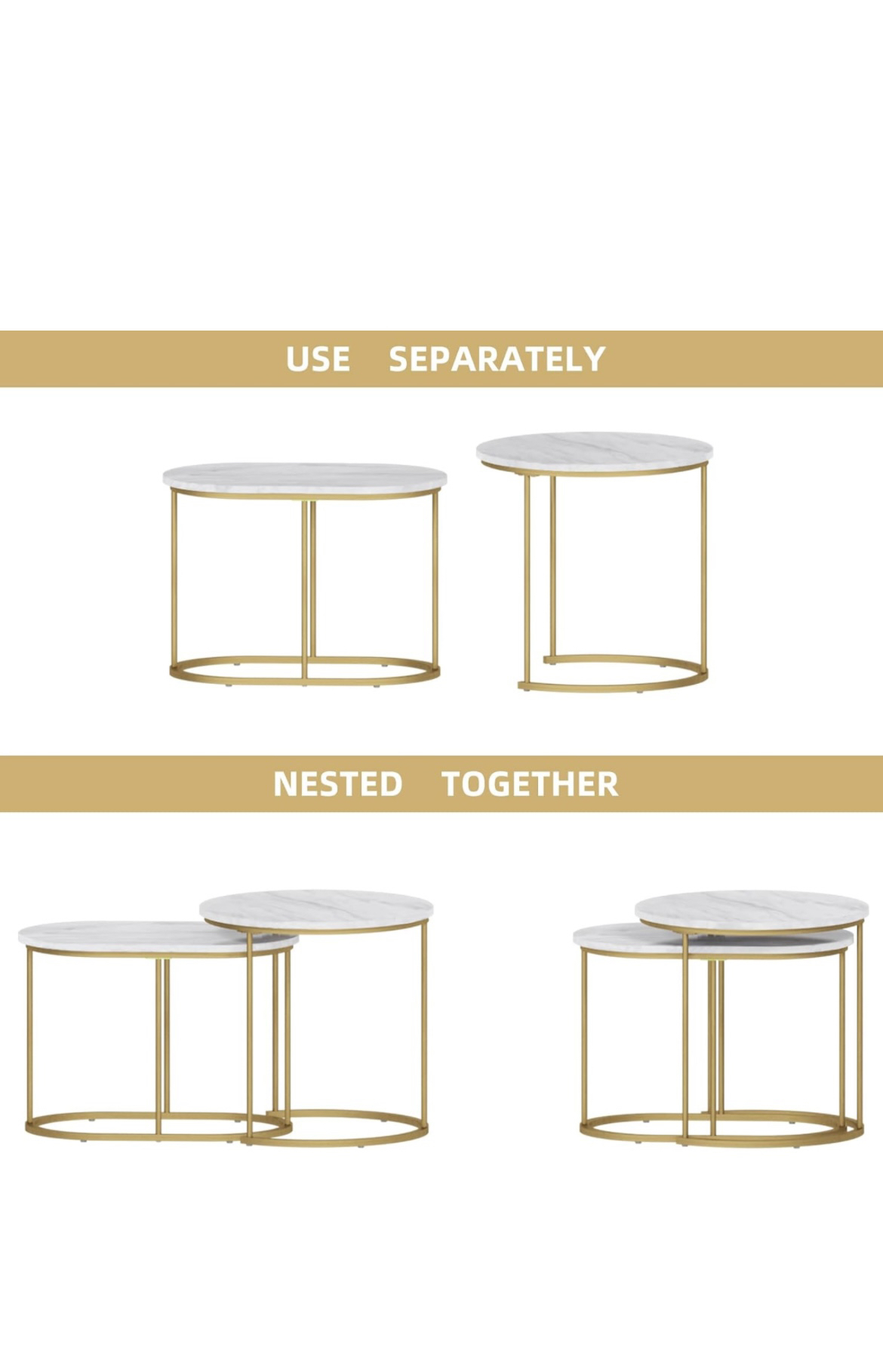 Nesting coffee tables - photo 5