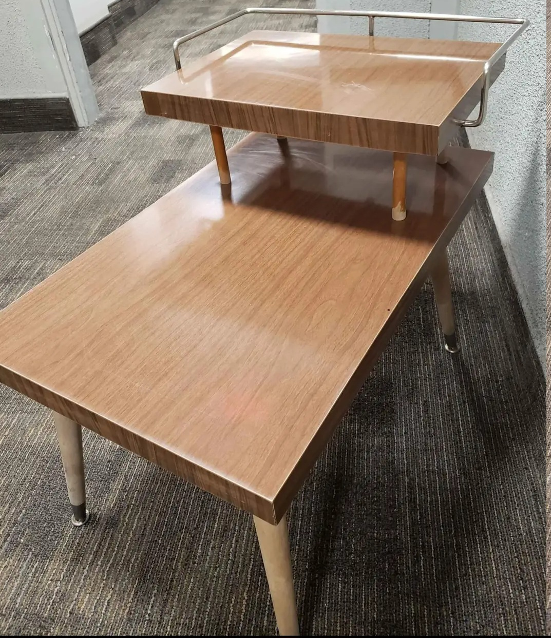 VINTAGE 2 TIER END/STEP TABLE thumbnail