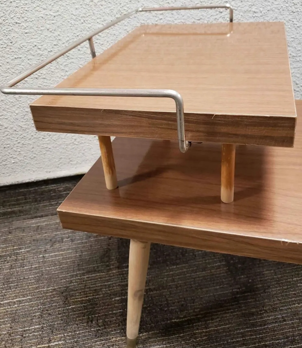 VINTAGE 2 TIER END/STEP TABLE - photo 2