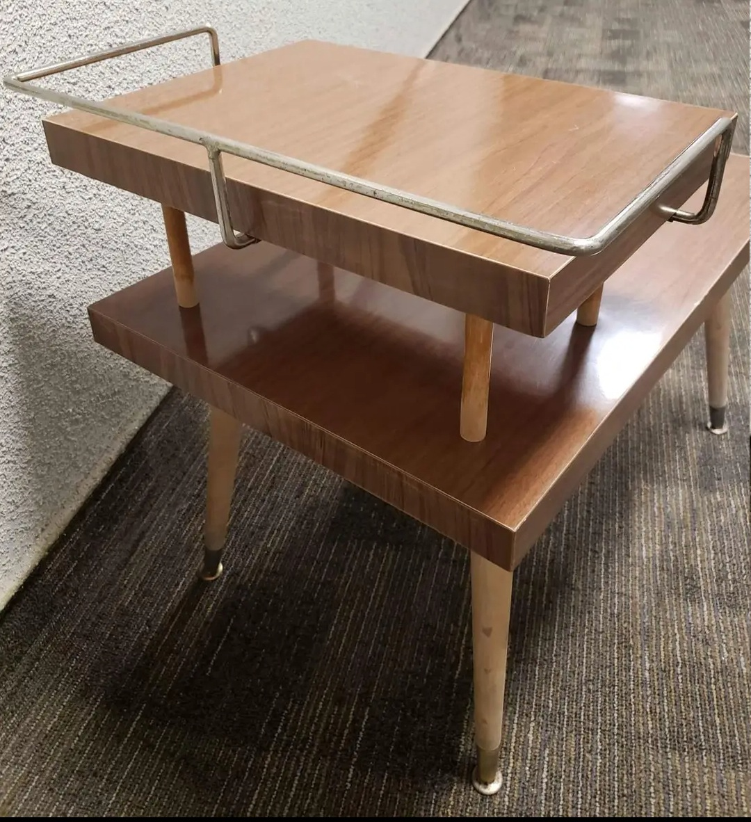 VINTAGE 2 TIER END/STEP TABLE - photo 5