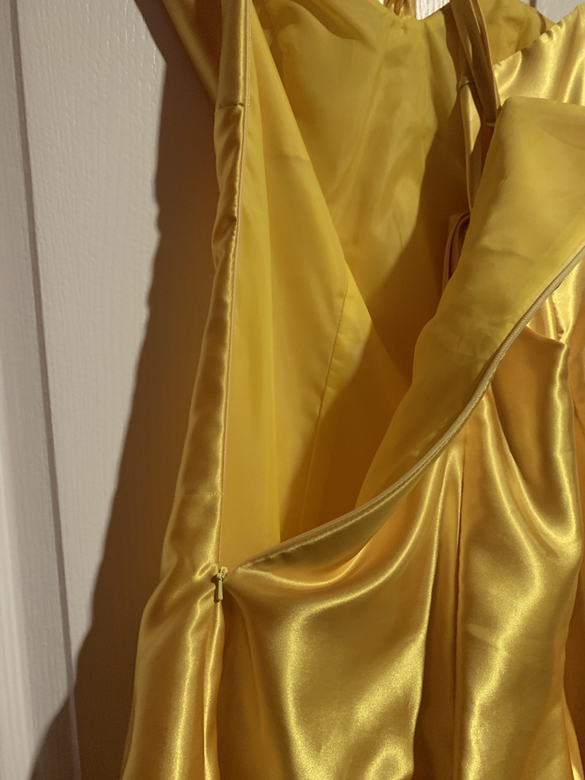 Little yellow evening dress - photo 4