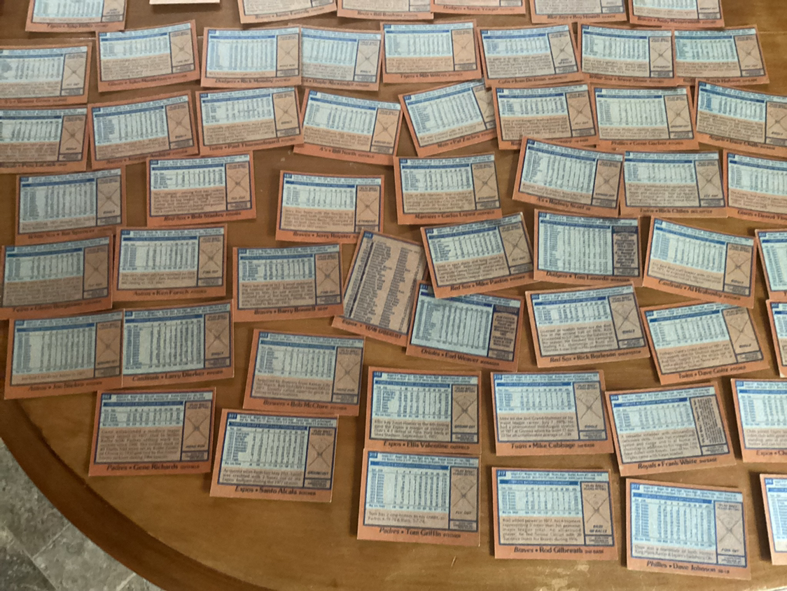 89 TOPPS 1978 MAJOR LEAGUE BASEBALL Trading Cards image indicator(9)