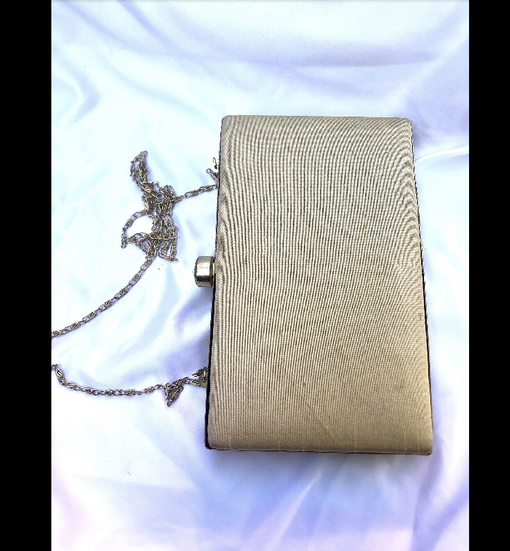 Vintage Beaded Clutch Bag, Seed Bead Crossbody Bag image indicator(4)